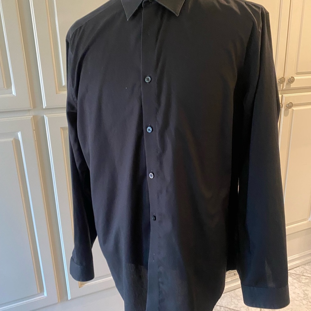 Calvin Klein Classic Black Dress Shirt Classic